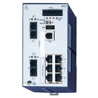 RS20-0800M2M2SDAPHH09.0., 8 portów; 1. uplink: 100BASE-FX, MM-SC; 2. uplink: 100BASE-FX, MM-SC; 6 x standard 10/100 BASE TX, RJ45 ,HIRSCHMANN