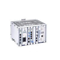 DRAGON PTN1104, Chassis w. 4 Interfaces, Up to 16 x 1 Gigabit Ethernet, modular design with various module configurations (PTN-4-E1T1-L, PTN-7-SERIAL, PTN-2-OLS, etc.), hot pluggable modules ,HIRSCHMANN