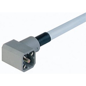 G 3 KW 3 M, Receptacle, male, Rear PCB mount, pins: 4, 50 V AC/DC, 10A, solder, Hirschmann