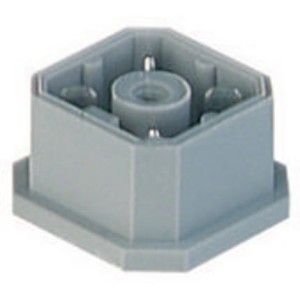 G 4 A 1 M Au M Grey, Receptacle, male, Rear PCB mount, pins: 4, 50V AC/DC, 10A, solder, Hirschmann