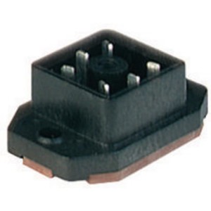 GO 51 FAV M, Receptacle, male, Rear PCB mount, pins: 5+PE, 230 V AC/DC, 6A, , Hirschmann