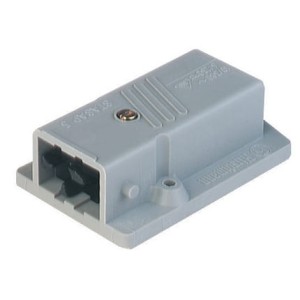 STASAP 5, Rectangular Receptacle Power Connector (ST Series): Male, panel mount, 5-pin+PE, grey housing, 400 V AC / 230 V DC, 10 A AC/6 A DC, Hirschmann