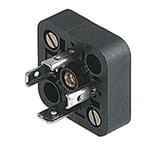 GSA 3000 A, Hirschmann GSA typ A złącze z nakrętką mocującą, bez śrub, podłużne szczeliny, zamknięta nakrętka, 3 + PE, czarna obudowa, zakres napięciowy: 400 V AC/DC, zakres prądowy: 16 A, , Hirschmann