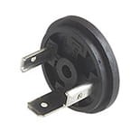 GSR-U 2000 LO, Hirschmann GSR-U typ złącze do zalania (IP 65 niematowe) z lutowanym oczkiem dla elastycznych kabli, zgodnie z DIN EN 175 301-803-A, 2 + PE, czarna obudowa, zakres napięciowy: 400 V AC/DC, zakres prądowy: 16 A, Hirschmann