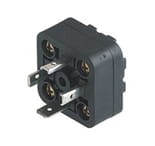 GSA-U 3075 SK, Hirschmann GSA typ A zalany (IP 65) z 4 śrubami z łbem krzyżowym i stykiem do wymiany izolacji (bez lutowania/śrub), zgodne z DIN EN 175 301-803-A, 3 + PE, czarna obudowa, zakres napięciowy: 400 V AC/DC, zakres prądowy: 16 A, Hirschmann