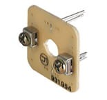 GDME UV 3N, Hirschmann GDME Form A, valve connector, electronic insert, unequipped circuit board with 2 fork type springs and 2 flat head terminals, in accordance with DIN EN 175 301-803-A, rated current: 8 A, Hirschmann