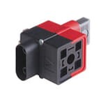 MESAP 43650, Hirschmann DIN typ A adapter pomiarowy do pomiaru za pomocą 4 mm przewodów pomiarowych i wtyczek oraz DIN EN 175 301-803-A sockets (e.g. Hirschmann GDM-Series), mostek zwarciowy włącznie., Hirschmann