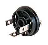 GSSNA 200, Hirschmann GSSNA typ C złącze z centralną nakrętką i 2 śrubami M 3 x 8, zgodnie z DIN EN 175 301-803-C, 2 + PE, czarna obudowa, zakres napięciowy: 250 V AC/DC, zakres prądowy: 6 A, zakończenie: lutowane, montaż: śruba, IP 65, Hirschmann