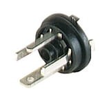 GSSNR 300, Hirschmann GSSNR typ C złącze z centralną nakrętką, wersja do formowania lub uszczelki, zgodnie z DIN EN 175 301-803-C, 3 + PE, czarna obudowa, zakres napięciowy: 250 V AC/DC, zakres prądowy: 6 A, Hirschmann