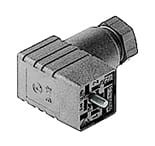 GDS 307 szare, Hirschmann GDS typ C gniazdo kablowe zaworowe przyłączeniowe z centralną śrubą M 3 x 28, zgodnie z standardem przemysłowym, 3 + PE, PG 7 tłumik kablowy (max. 0.75 mm²), szara obudowa, zakres napięciowy: 250 V AC/DC, Hirschmann