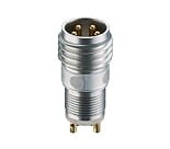 RSMEDGN 4, M8 złącze panelowe, 4 polowy dla sensorów, z obudową ze stali nierdzewnej, gwintowane, 4 okienka wskazujące, otwór montażowy dla LED, styki krótko lutowane, wydrążony styk po stronie lutowania, Lumberg Automation