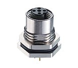 RKHL 8/S 5,5, M12 Micro Receptacle connector, M12 female connector for rear mounting, 8-pole, printed contacts, chassis side thread PG 9 (panel nut RSKF 9)., Lumberg Automation