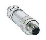 RSCS 4/9, M12 Micro Field attachable connector, male connector 4-pole with threaded joint, shieldable, assembling with screw terminals., Lumberg Automation