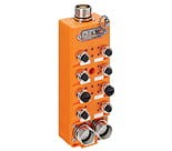 0970 PSL 211, urządzenie LioN-M profibus-DP z 8 wejściami cyfrowymi i 4 wyjściami cyfrowymi, wspólne gniazdo M12, przełączniki obrotowe do adresowania, połączenie magistrali M23, zasilanie aktuatorów M23, Lumberg Automation