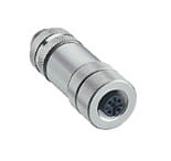 0976 PFC 102, złącze do samokonfekcjonowania Profibus, złącze żeńskie M12 z gwintowanym połączeniem, ekranowane, montaż z zaciskami sprężynowymi 0976 PFC 102: 4 polowy, kodowanie B Nadaje się do kabla sygnałowego Profibus 0975 254 000, Lumberg Automation