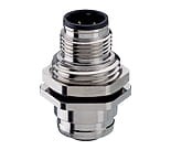 FWD 5B, złącze panelowe M12, 5-polowe, B kodowanie, wspólne FIXCON/złącze męskie M12 do wspólne FIXCON/złącze żeńskie M12 (zaprojektowany do wykorzystania jako złacze przepustowe)., Lumberg Automation