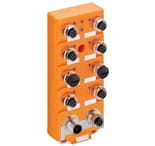 0910 ASL 146, moduł AS-Interface na płaski kabel z 4 cyfrowymi wejściami dla 2 lub 3 przewodowych sensorów i 4 cyfrowe wyjścia do podłaczenia aktuatorów, wspólne gniazdo FIXCON/M12, wersja 3.0., Lumberg Automation