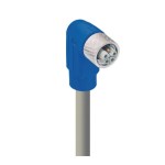 RKWT 5L-949/5 M,M12 Power Single-Ended Cordset: Female, angled, 5-pin(4+FE), L-coded, blue body, 50 V AC/60 V DC, 16 A; PUR grey cable, 1.50 mm², Lumberg Automation