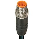 RST 8-627/2 M, M12 kabel konfekcjonowany aktuator/sensor, jednostronnie zakończony, 8-polowe, męskie proste złacze z samoblokującym gwintem i czarnym formowanym kablem PVC 24G", Lumberg Automation