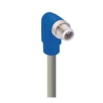 RSWT 5L-949/10 M,M12 Power Single-Ended Cordset: Male, angled, 5-pin(4+FE), L-coded, blue body, 50 V AC/60 V DC, 16 A; PUR grey cable, 1.50 mm², Lumberg Automation