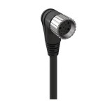 RKWU 12-256/20 M, M23 kabel zasilający jednostronnie zakończony: żeńskie, kątowe, 12-pin, czarna obudowa, 120 V AC/DC, 8 A; czarny kabel PUR, 8x0.5 mm² + 3x1.0 mm², Lumberg Automation