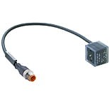 RST 5-3-VAD 1A-1-3-241/1 M, kabel konfekcjowany DIN dla aktuatorów, obustronnie zakończony, Złącze męskie M12 z samoblokującym połączeniem gwintowanym, czarny, , Hirschmann