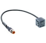 RST 5-VAD 3C-4-1-228/0,6 M, kabel konfekcjonowany DIN dla sensorów, obustronnie zakończony, Złącze męskie M12 z samozaciskowym złączem gwintowanym, czarny, , Hirschmann