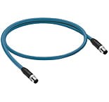 0985 806 100/20 M, EtherNet/IP, high-flex, double-ended cord set, M12 male to male straight, 4-pin, D-coding, 24 AWG TPE cable, stranded/unshielded, 2 twisted bonded pair, teal jacket., Lumberg Automation