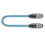 BRSTS 8X-BRSTS 8X-552/30 M, M12 Gigabit Ethernet cord set double-ended, 8-pole male to male, straight with X-coding, Cat 6a Industrial Ethernet data cable with 360 degree shielding.", Lumberg Automation
