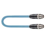 BRSTS 8X-BRSTS 8X-552/10 M, M12 Gigabit Ethernet cord set double-ended, 8-pole male to male, straight with X-coding, Cat 6a Industrial Ethernet data cable with 360 degree shielding.", Lumberg Automation