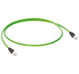 0985 342 500/2 M, PROFINET data cable according to type C with RJ45 to RJ45 connectors, stranded/shielded with green jacket., Lumberg Automation