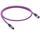 0975 254 101/0,3 M, Profibus double-ended cord set, M12 male connector to M12 female connector, 5 poles, B-coding., Lumberg Automation