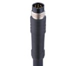 RSM 8-354/2 M, Pico M8 actuator/ sensor cord sets, single-ended, 8-pole male connector without snap-in joint and molded black PUR halogen-free cable., Lumberg Automation