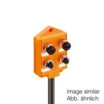 ASB 4/LED 5-4-328/5 M, M12 koncentrator aktuator/sensor z wskaźnikami LED,  4-porty, gniazda M12, 4-polowy, 1 sygnał na gniazdo, zintegrowany kabel sterujący - nadaje się do aplikacji C-track, Lumberg Automation
