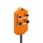ASBV 4 5-256/30 M, M12 koncentrator aktuator/sensor,  4-porty, gniazda M12, 5-polowy, 2 sygnały na gniazdo, zintegrowany kabel sterujący - nadaje się do aplikacji C-track, Lumberg Automation