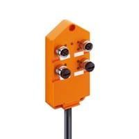 ASBV 4/LED 5-256/5 M, M12 koncentrator aktuator/sensor z wskaźnikami LED,  4-porty, gniazda M12, 5-polowy, 2 sygnały na gniazdo, zintegrowany kabel sterujący - nadaje się do aplikacji C-track, Lumberg Automation