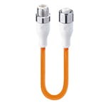 WRST 4-WRKT 4-521/10 M, M12 Micro actuator/sensor cord set, double ended, straight M12 male to straight M12 female connector and molded cable, hexagon screw in stainless steel, 4 poles., Lumberg Automation