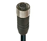 RKT 8-627/2 M, M12 Micro Actuator/sensor cordset, single-ended, 8-poles, female straight connector with self-locking thread and black 24 gauge PVC molded cable.", Lumberg Automation