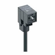 VCD 1D-3-3-212/20 M, Actuator cordset, single-ended, valve connector according to DIN EN 175301-803, form C (8.0 mm), without circuitry, 2 + earth connection, connected protective earth, Lumberg Automation