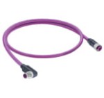 0975 254 134/2 M, Profibus kabel konfekcjonowany obustronnie zakończony, ekranowanie 360°, złącze męskie proste M12 do złącze żeńskie proste M12, 5 polowy, kodowanie-B, Lumberg Automation