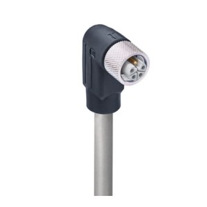 RKWT 5L-949/2 M SW,M12 Power Single-Ended Cordset: Female, angled, 5-pin(4+FE), L-coded, black body, 50 V AC/60 V DC, 16 A; PUR grey cable, 1.50 mm², Lumberg Automation