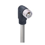 RKWT 5L-949/10 M SW,M12 Power Single-Ended Cordset: Female, angled, 5-pin(4+FE), L-coded, black body, 50 V AC/60 V DC, 16 A; PUR grey cable, 1.50 mm², Lumberg Automation