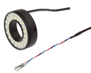 AO000324, accessory optically,bel white,Ring Radius 10/20mm, 12-30V DC,2m cable,static / switchable, IPF ELECTRONIC