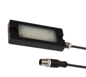 AO000493, światło LED zimny biały 100x44x15mm, 24V DC±10%,4W,120°,M12-Kabelwtyczka,PUR-Kabel 3m, IPF ELECTRONIC