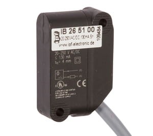 IB265100,Inductive sensor 12x40x26, 20-250V AC/DC,130mA,Sn:4/2m cable, IPF ELECTRONIC