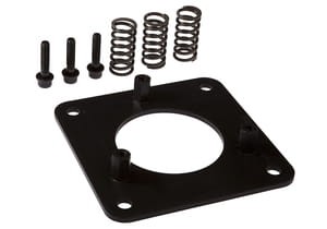 AO000218, accessory for optic sensors, mounting plate with compensating springs for protective housing / floor mounting