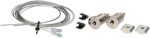 AO000262, accessory for optic sensors,set for AO000261/274/275/404 2 ceiling fasteners each, wire rope 2m, cable clip