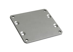 AS000011, accessory - power flow,mounting plate,Alu 72x63x3 for SL43 / SS43
