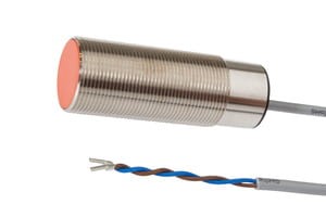 KB304100, Czujnik pojemnościowy M30x1,5/80dł. , 20-250V AC, 400mA, Sn:10, 2m kabel, IPF ELECTRONIC