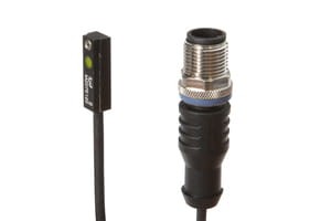 MZ07E120, Czujnik magnetyczny,na cylindry 6,3x5,2x20, 10-30V DC,150mA,pnp,no,M12-kabelwtyczka300mm, IPF ELECTRONIC